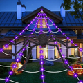 Light-Up Halloween Spider Web – 5M Giant LED Spider Web Decoration