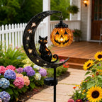 Solar Halloween Garden Stake Light – Black Cat, Pumpkin & Spooky Designs