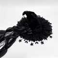 Light-Up Halloween Witch Hat Hanging Decoration – Glowing Star Tassels