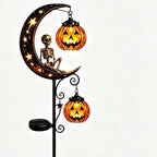 Solar Halloween Garden Stake Light – Black Cat, Pumpkin & Spooky Designs