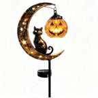 Solar Halloween Garden Stake Light – Black Cat, Pumpkin & Spooky Designs