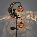 Solar Halloween Garden Stake Light – Black Cat, Pumpkin & Spooky Designs