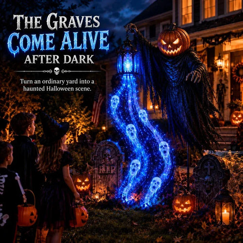 3D Grim Reaper Lantern Halloween Garden Light