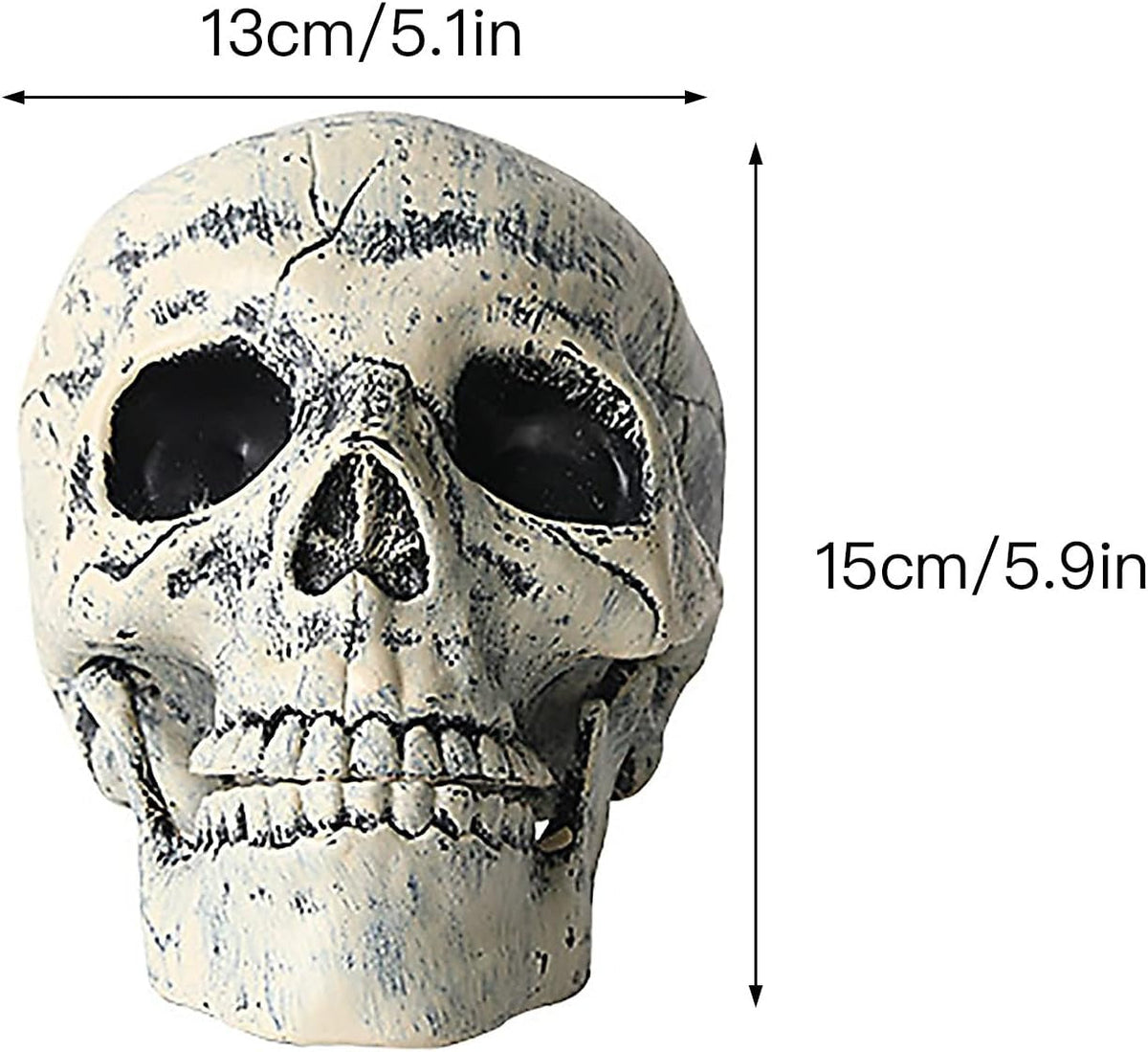 Halloween Skeleton Hands & Skull Decoration Set, Outdoor Graveyard Yard Decor, Creepy Halloween Party Props