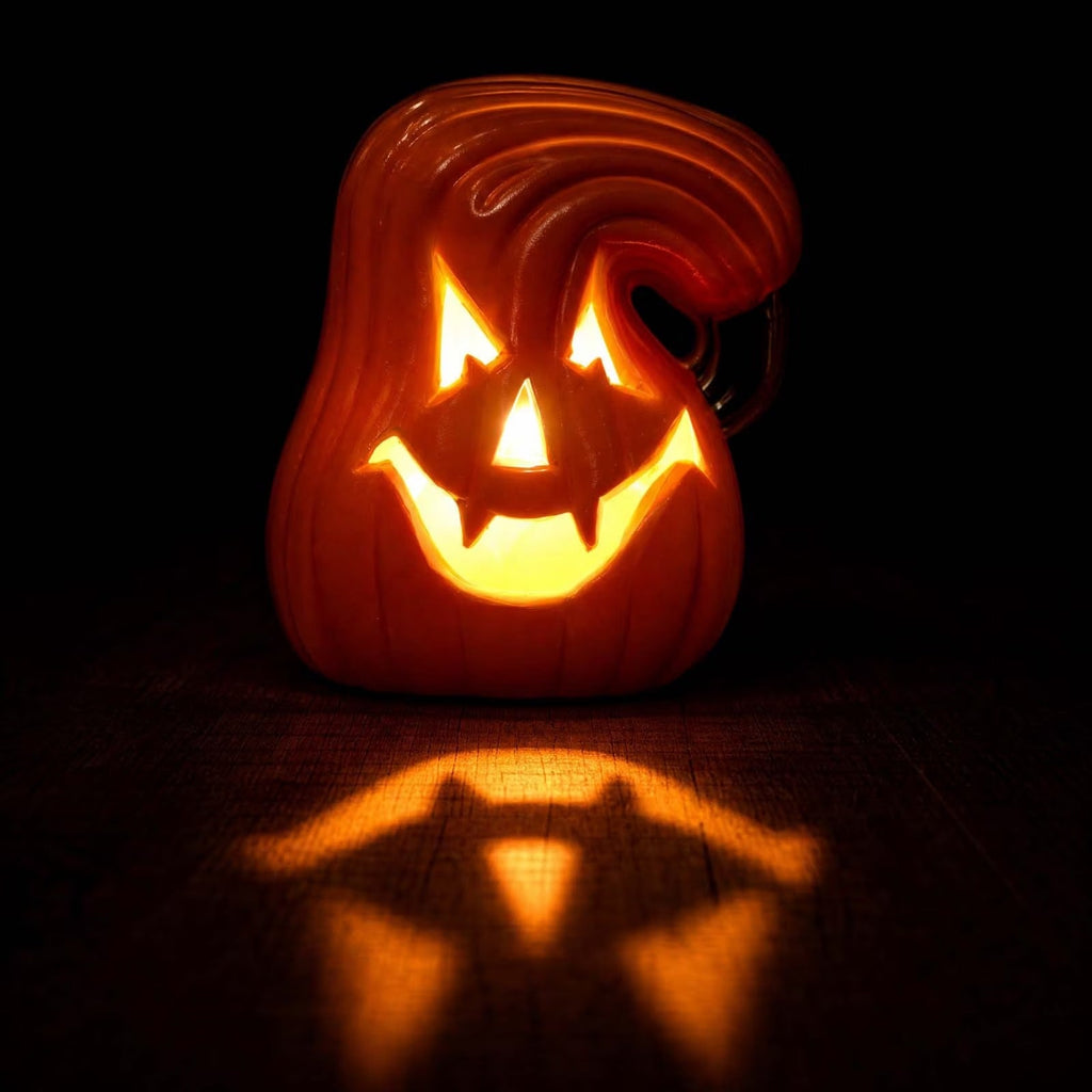 Halloween Pumpkin Lantern Light Outdoor Decoration, LED Glowing Jack O Lantern for Porch, Garden and Party Decor
