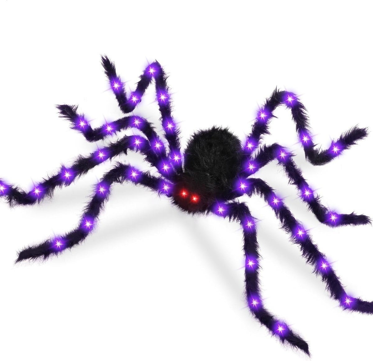 Light-Up Halloween Spider Web – 5M Giant LED Spider Web Decoration
