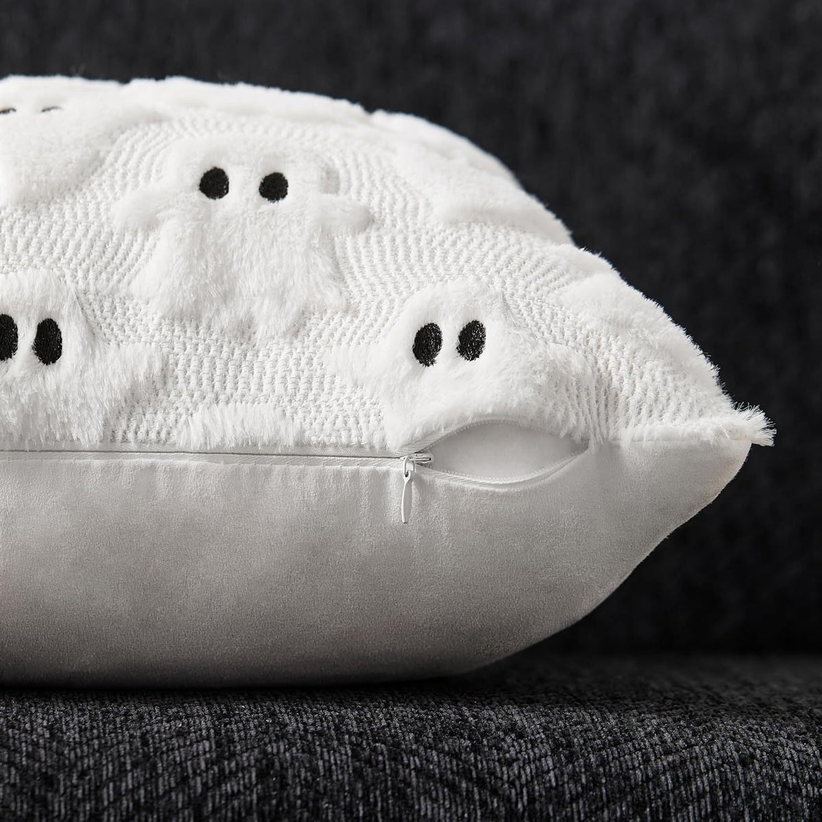 Spooky Ghost Pillow Cover – Halloween Decorative Throw Pillow Case