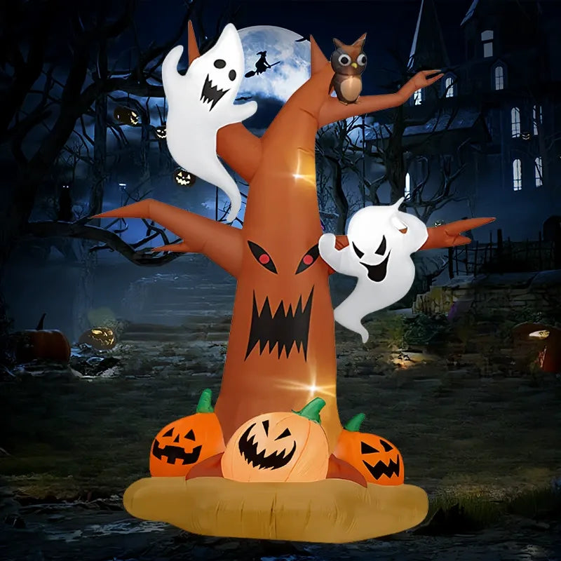 🎃 Haunted Pumpkin Tree™ – LED Halloween Inflatable Yard Decoration